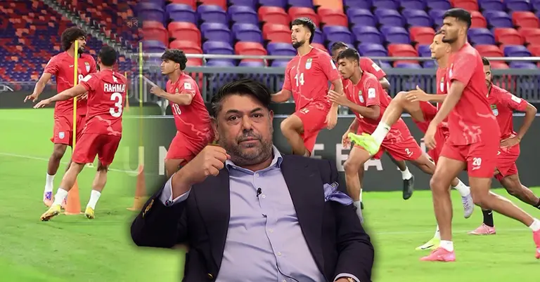 বাংলাদেশ ফুটবল দলের অনুশীলন, বাফুফে সহ-সভাপতি ফাহাদ করিম